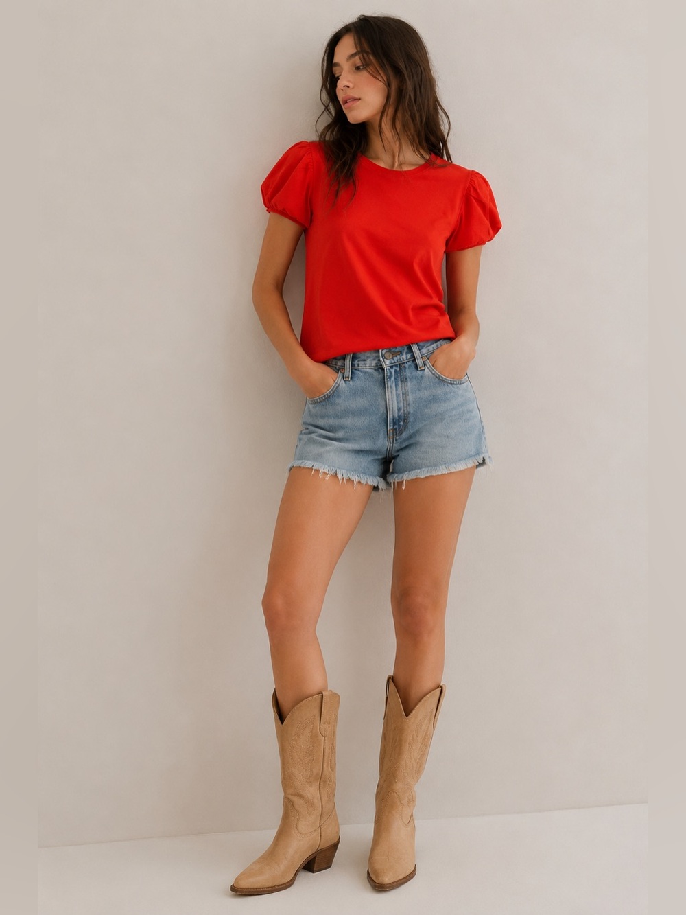 Zara Puff Sleeve Tee